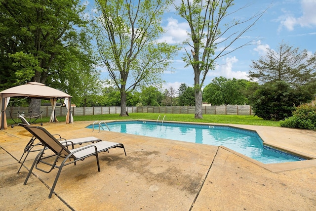 2506 Morgan Rd, Murfreesboro, TN 37129 - view of pool featuring a patio, a gazebo, and a fenced backyard