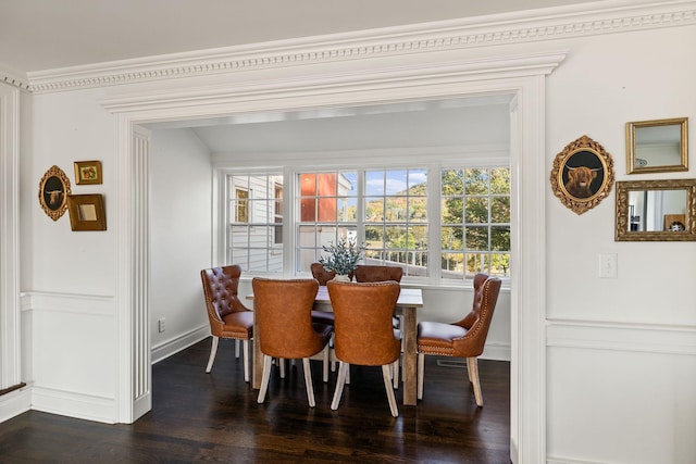 2133 Allisona Rd, Eagleville, TN 37060 - dining area featuring dark wood-style flooring and baseboards
