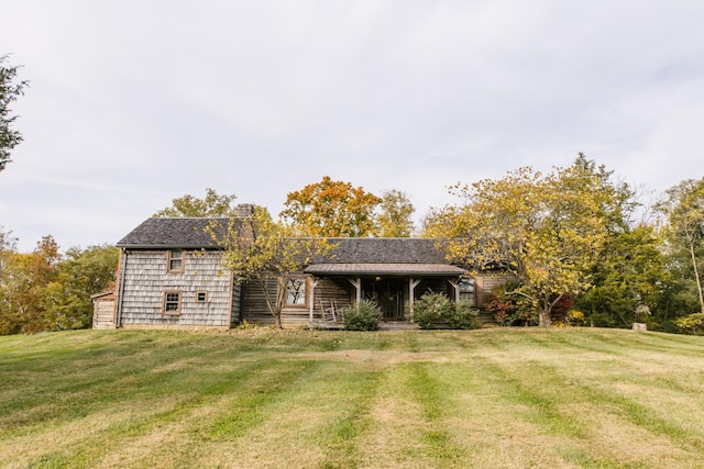 2133 Allisona Rd, Eagleville, TN 37060 - view of front of property with a front yard and a chimney