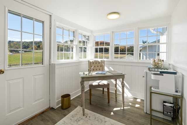 2133 Allisona Rd, Eagleville, TN 37060 - sunroom / solarium featuring wood finished floors and wainscoting