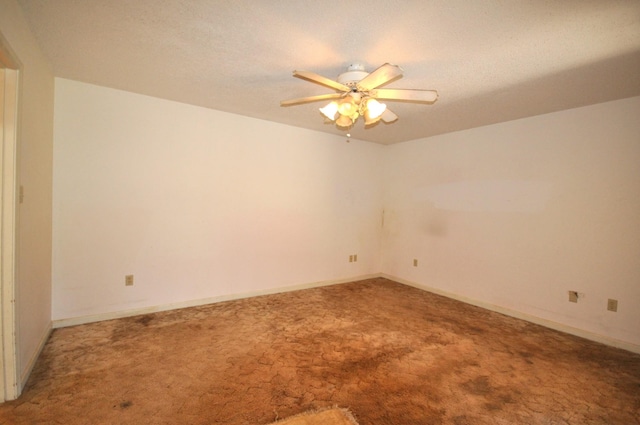 5620 Sango Rd, Clarksville, TN 37043 - empty room with carpet floors, a ceiling fan, and baseboards