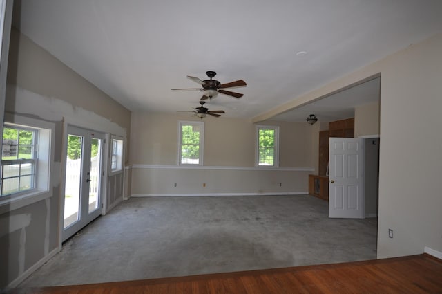 5620 Sango Rd, Clarksville, TN 37043 - spare room featuring a ceiling fan, carpet flooring, and baseboards