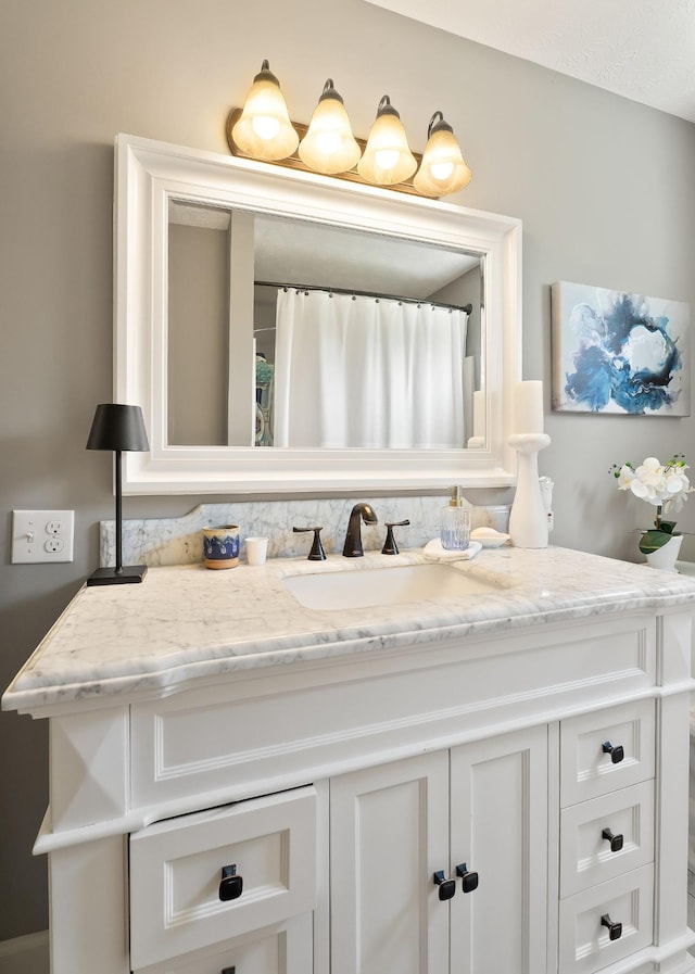 bathroom featuring vanity