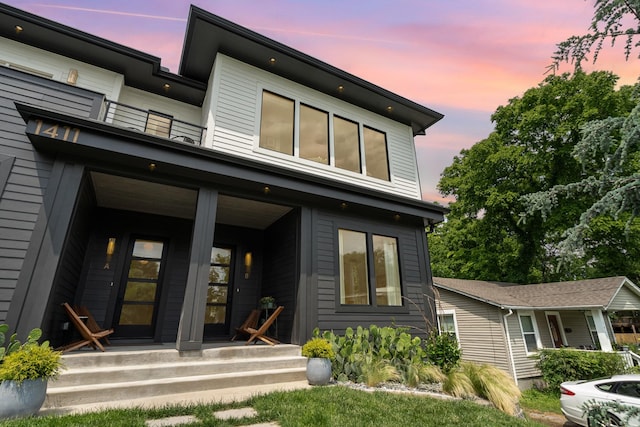 1411B Boscobel St, Nashville, TN 37206 - view of front of home featuring covered porch and a balcony