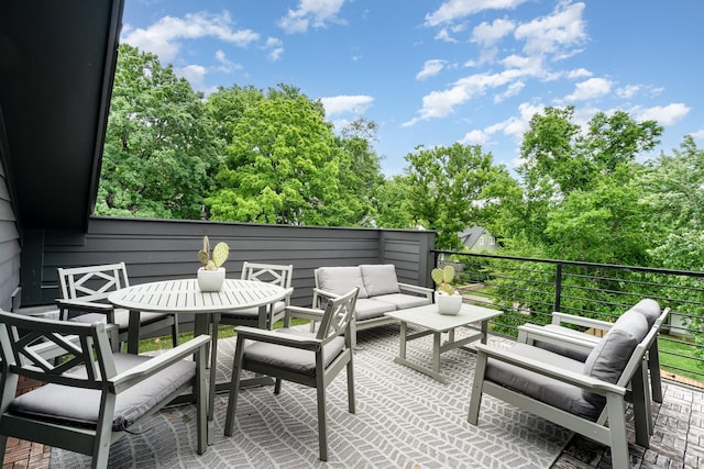 1411B Boscobel St, Nashville, TN 37206 - view of patio with a balcony and outdoor lounge area