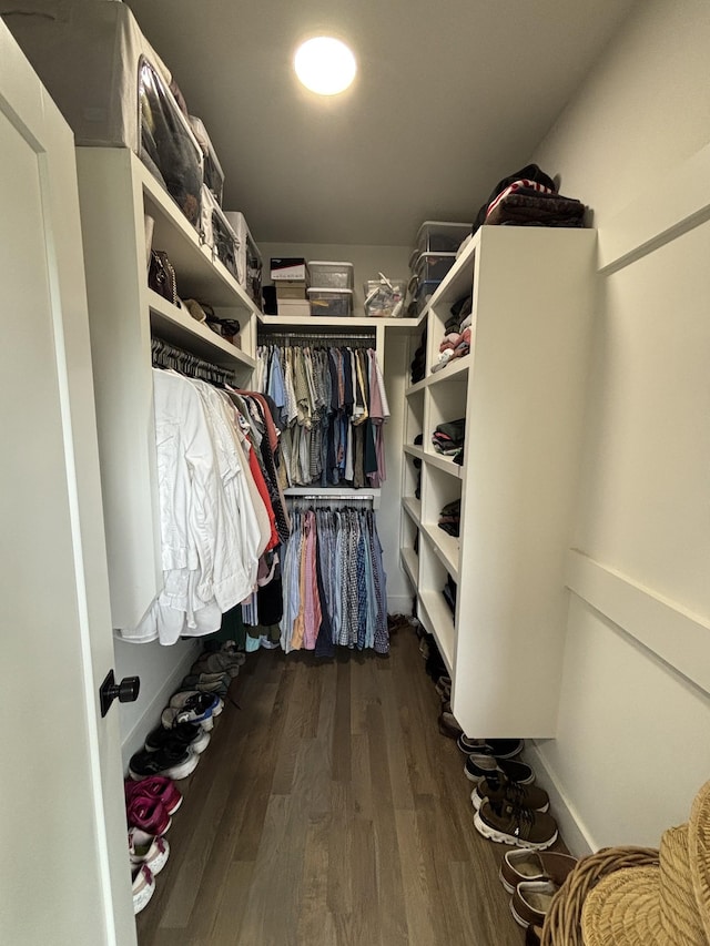1411B Boscobel St, Nashville, TN 37206 - walk in closet featuring wood finished floors