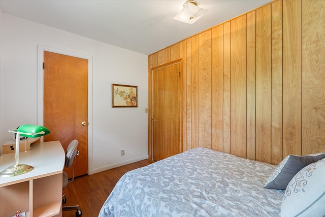 511 Catalina Dr, Nashville, TN 37217 - bedroom with wood finished floors, wood walls, and baseboards