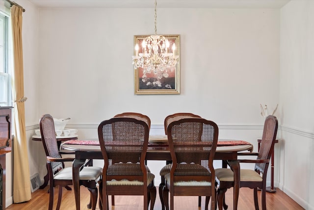 511 Catalina Dr, Nashville, TN 37217 - dining room with a chandelier and wood finished floors