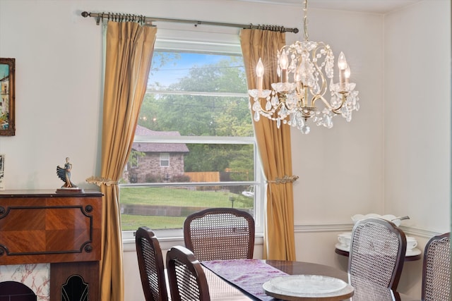 511 Catalina Dr, Nashville, TN 37217 - dining area with a chandelier