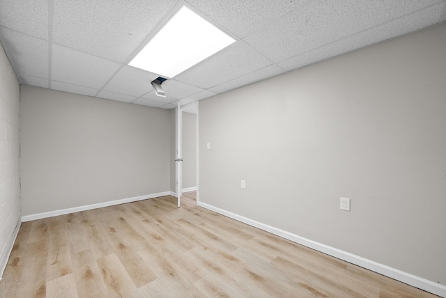 938 Merritt Lewis Ln, Clarksville, TN 37042 - unfurnished room with wood finished floors, a drop ceiling, and baseboards