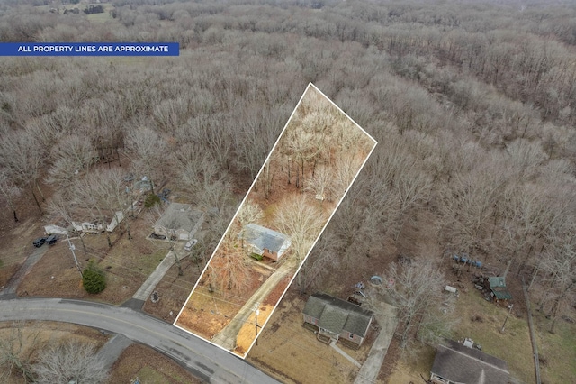 938 Merritt Lewis Ln, Clarksville, TN 37042 - view of property location featuring a forest and property parcel outlined