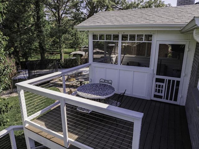 1033 Percy Warner Blvd, Nashville, TN 37205 - view of wooden terrace