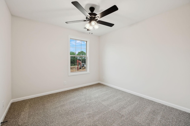 1543 Fredrick Dr, Clarksville, TN 37042 - carpeted spare room with baseboards and a ceiling fan