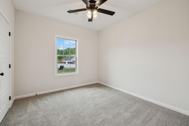 1543 Fredrick Dr, Clarksville, TN 37042 - carpeted spare room featuring baseboards and ceiling fan