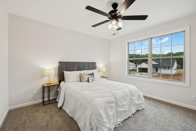 1543 Fredrick Dr, Clarksville, TN 37042 - carpeted bedroom featuring baseboards and ceiling fan