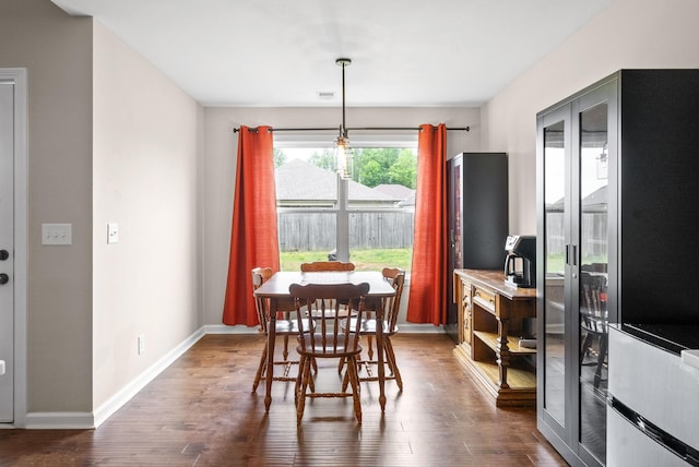 805 Waldon Ct, Clarksville, TN 37042 - dining room with dark wood finished floors and baseboards
