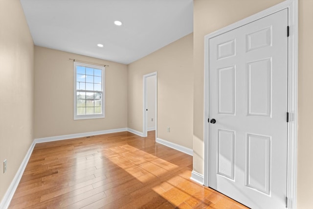 3337 Tarsus Rd, Palmyra, TN 37142 - unfurnished bedroom featuring light wood-style floors and recessed lighting