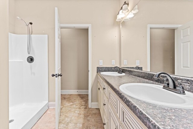 3337 Tarsus Rd, Palmyra, TN 37142 - full bathroom with double vanity and a shower