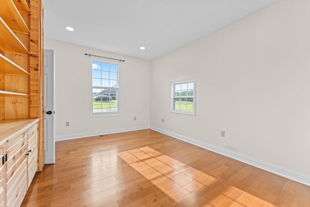3337 Tarsus Rd, Palmyra, TN 37142 - spare room featuring light wood-style flooring and recessed lighting