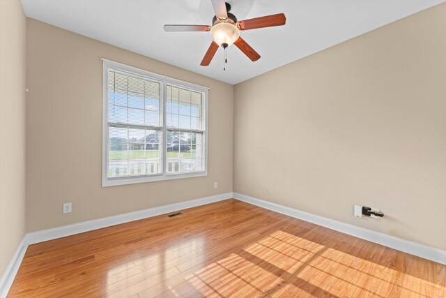 3337 Tarsus Rd, Palmyra, TN 37142 - spare room featuring light wood finished floors and a ceiling fan