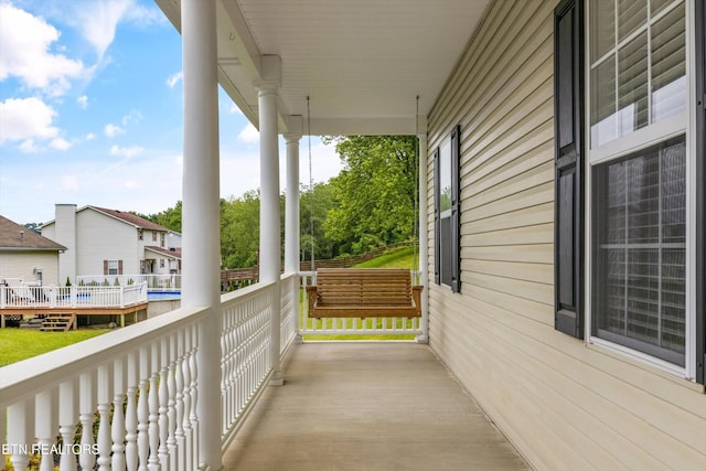 122 Springfield Ln, Jacksboro, TN 37757 - balcony with covered porch