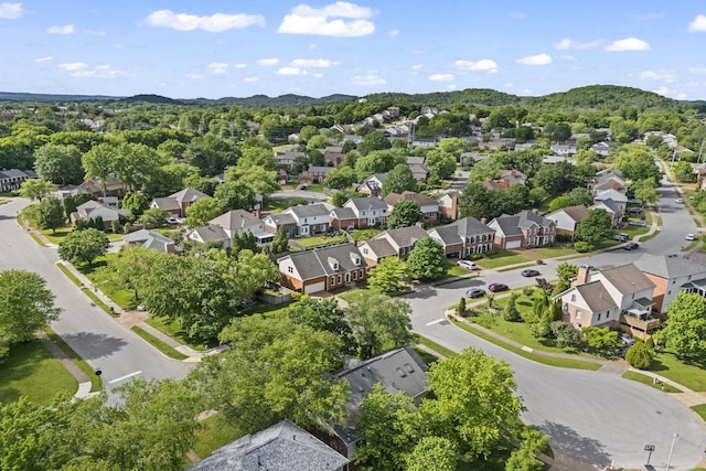 1183 Buckingham Cir, Franklin, TN 37064 - aerial view of residential area featuring a mountain backdrop