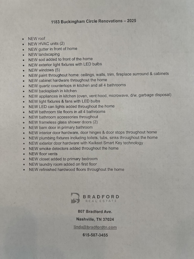 1183 Buckingham Cir, Franklin, TN 37064 - view of a document