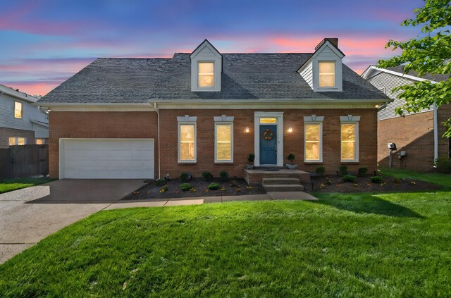 1183 Buckingham Cir, Franklin, TN 37064 - view of front facade with driveway, an attached garage, brick siding, and a shingled roof