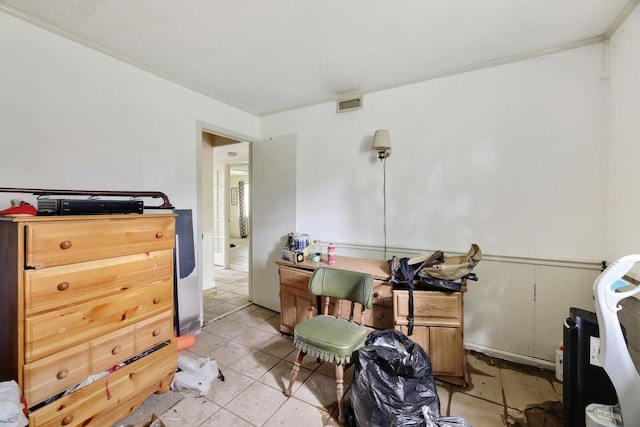 1023 Pine Valley Rd, Kingston Springs, TN 37082 - bedroom with ornamental molding and light tile patterned flooring