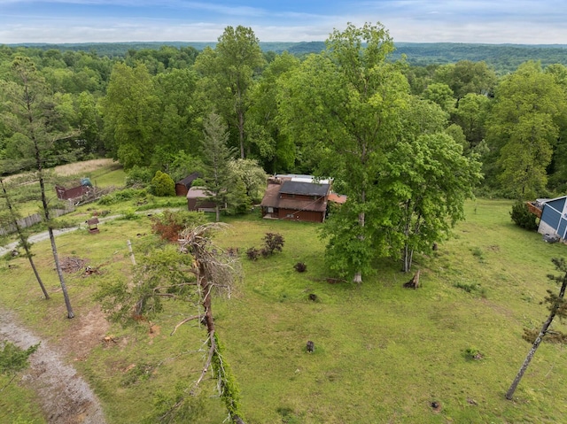 1023 Pine Valley Rd, Kingston Springs, TN 37082 - aerial view of property and surrounding area featuring a heavily wooded area