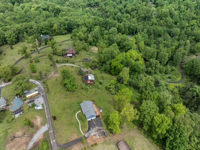 1023 Pine Valley Rd, Kingston Springs, TN 37082 - aerial view of property and surrounding area with a forest