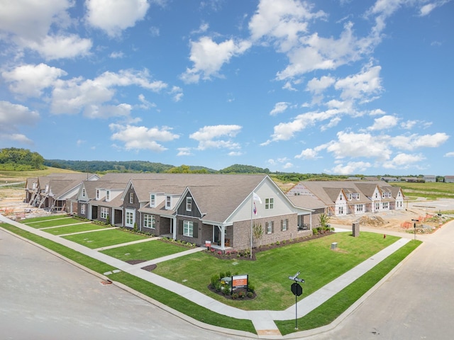 aerial perspective of suburban area