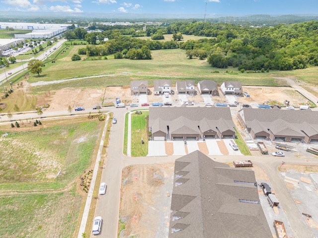 aerial view of residential area