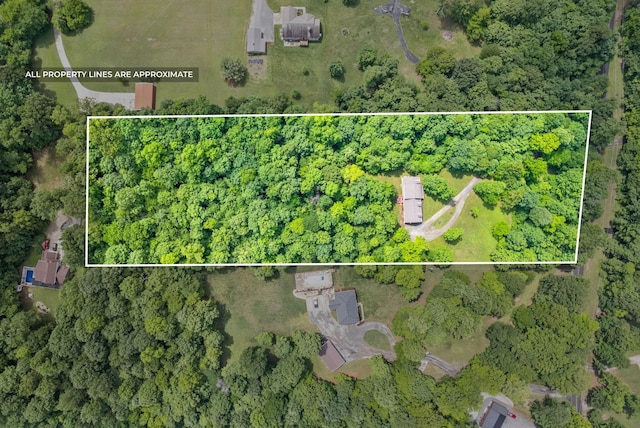 5643 Bethlehem Rd, Springfield, TN 37172 - aerial view of property's location featuring property parcel outlined