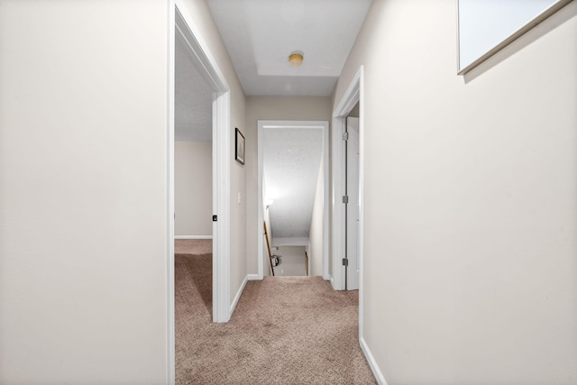 5643 Bethlehem Rd, Springfield, TN 37172 - hallway with light colored carpet, baseboards, and an upstairs landing