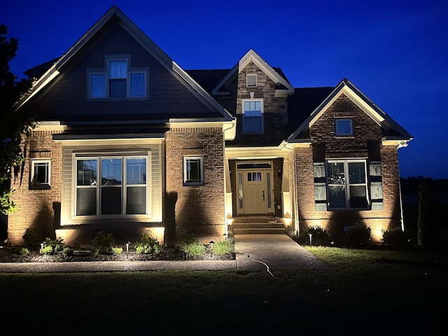 1384 Round Hill Ln, Spring Hill, TN 37174 - view of front facade featuring brick siding
