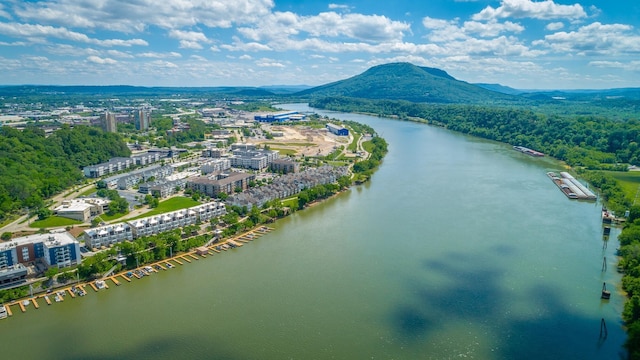 782 Riverfront Pkwy Unit 216, Chattanooga, TN 37402 - aerial view of a water and mountain view