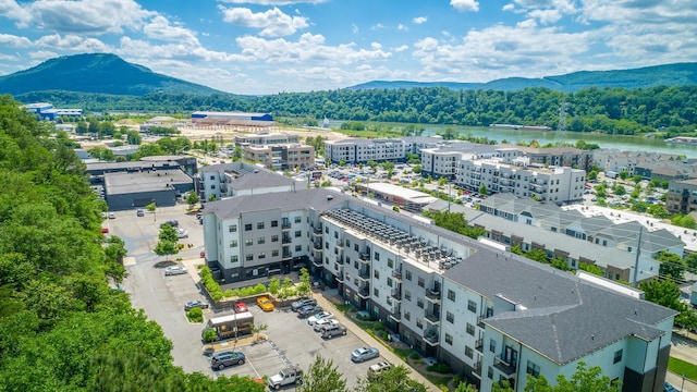 782 Riverfront Pkwy Unit 216, Chattanooga, TN 37402 - aerial view of a water and mountain view and apartment complex