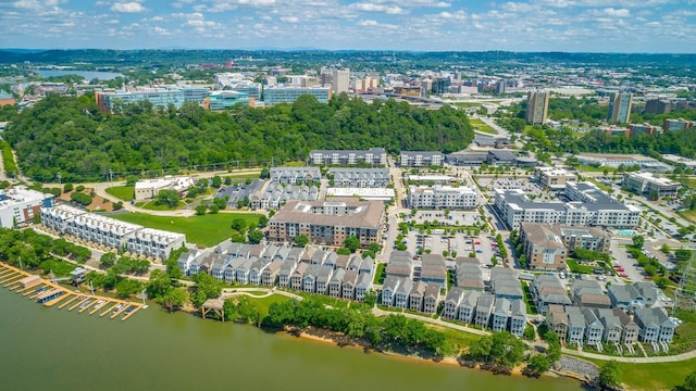 782 Riverfront Pkwy Unit 216, Chattanooga, TN 37402 - aerial overview of property's location featuring a nearby body of water and nearby urban area
