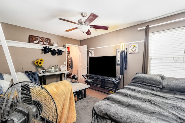 101 Wolverine Trl, La Vergne, TN 37086 - carpeted bedroom with ceiling fan