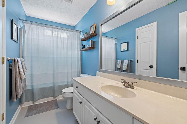 102 Braxton Park Ct, Goodlettsville, TN 37072 - bathroom featuring vanity, toilet, and a textured ceiling