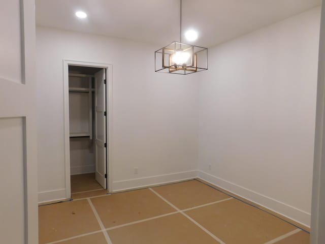 4026B Lealand Ln, Nashville, TN 37204 - unfurnished dining area with tile patterned floors and recessed lighting