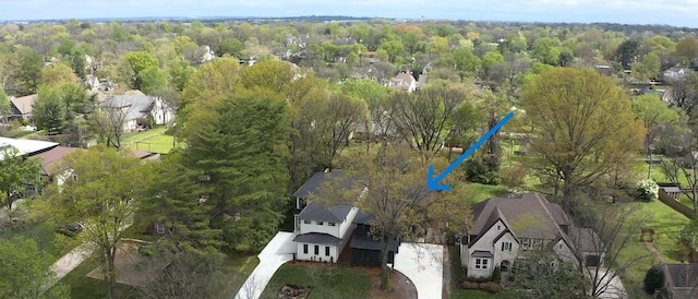4026B Lealand Ln, Nashville, TN 37204 - aerial overview of property's location with nearby suburban area
