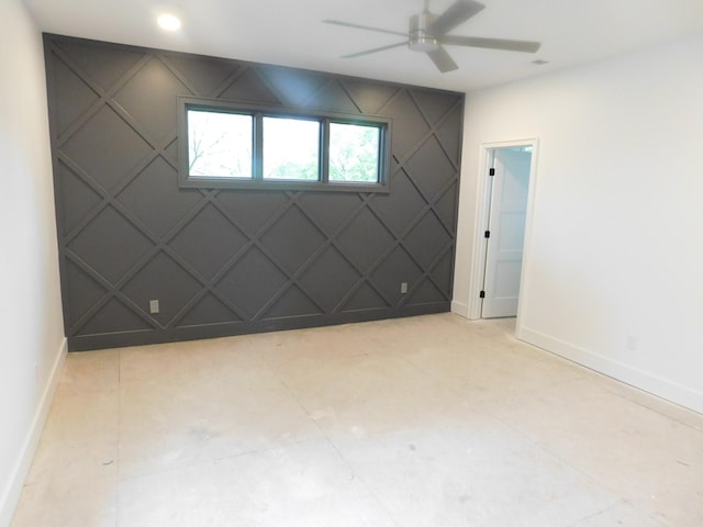 4026B Lealand Ln, Nashville, TN 37204 - unfurnished room featuring baseboards and ceiling fan