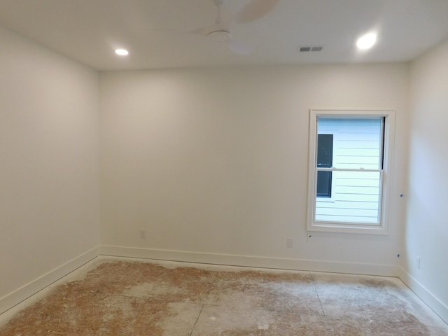 4026B Lealand Ln, Nashville, TN 37204 - unfurnished room with ceiling fan and recessed lighting