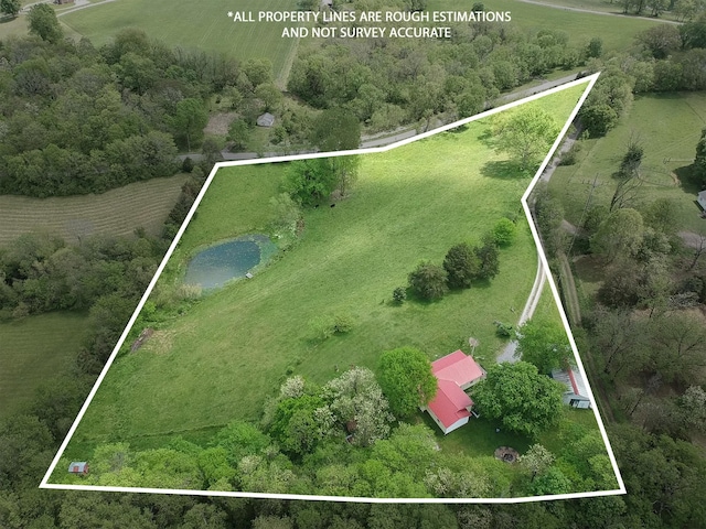 170 School House Ln, Castalian Springs, TN 37031 - view of rural area featuring property parcel outlined