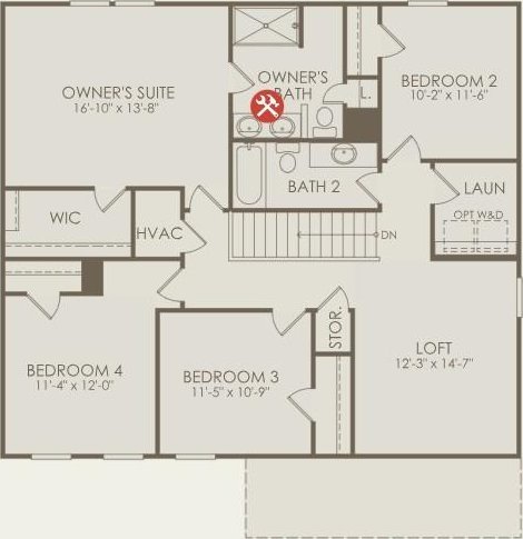 3292 Barrel Oak Pass, Columbia, TN 38401 - home floor plan