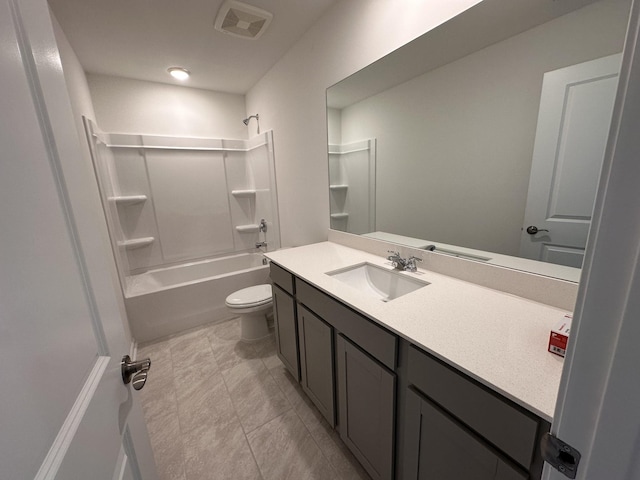 3292 Barrel Oak Pass, Columbia, TN 38401 - full bath with vanity, shower / bath combination, toilet, and tile patterned flooring