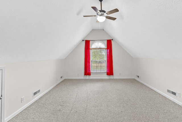 203 Abbigael Dr, Portland, TN 37148 - bonus room featuring a ceiling fan, carpet flooring, lofted ceiling, and baseboards