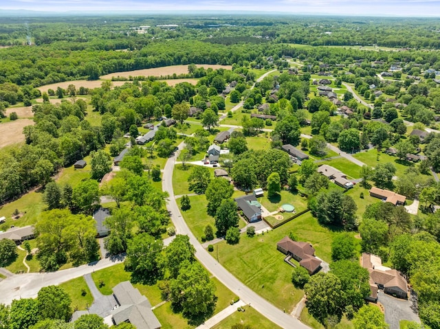 aerial perspective of suburban area